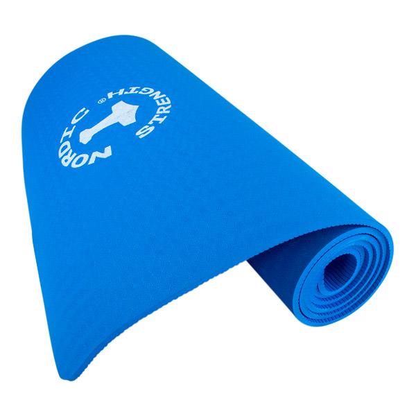 TPE Yogamatte, blau, 4 mm - schadstofffrei und zu 100% recycelbar
